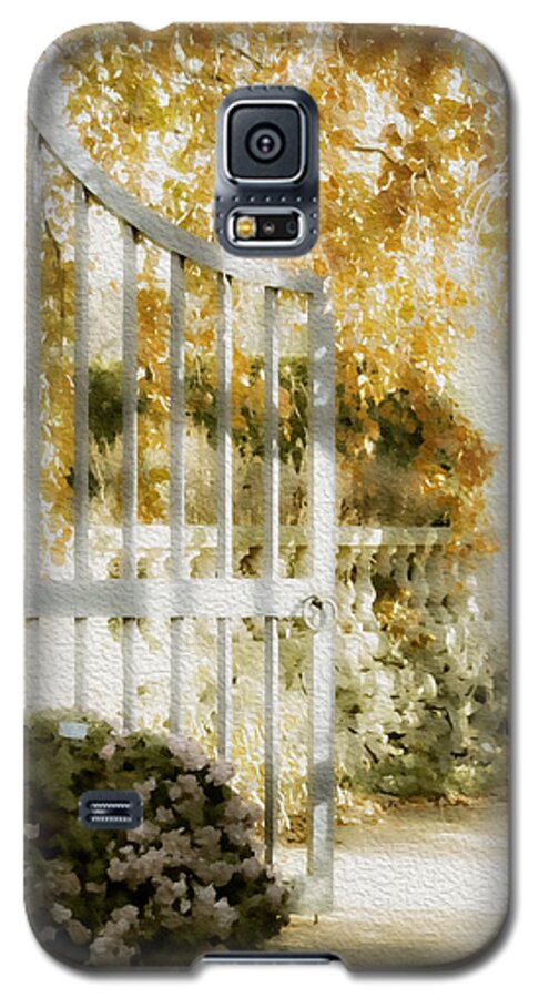 Garden Galaxy S5 Case featuring the photograph Peaceful English Garden by Julie Palencia