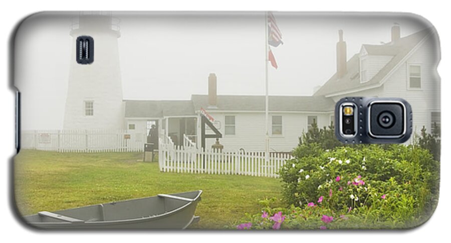 Lighthouse Galaxy S5 Case featuring the photograph Pemaquid Point Lighthouse in Fog Maine Prints by Keith Webber Jr