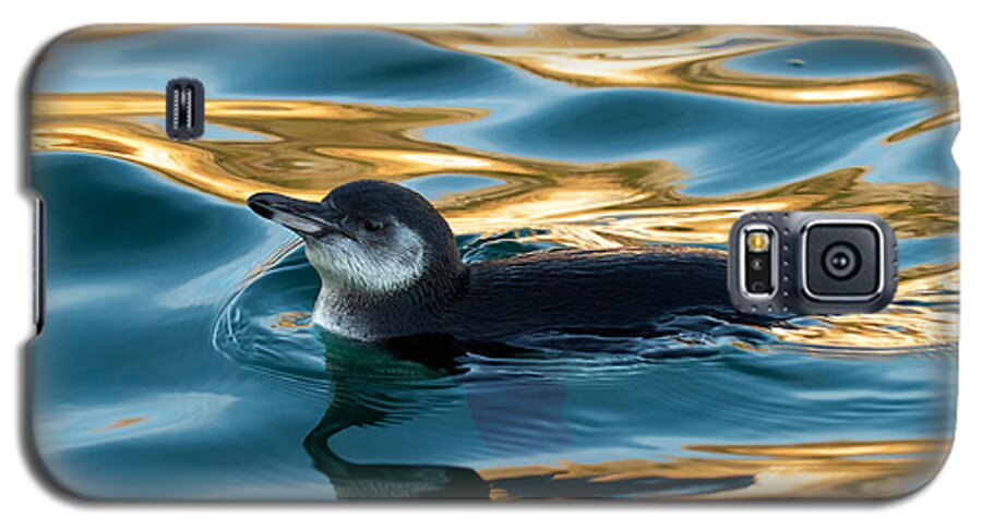 Galapagos Islands Galaxy S5 Case featuring the photograph Penguin Watercolor 2 by David Beebe
