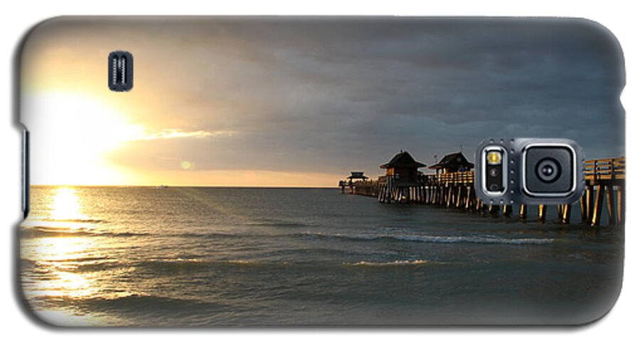 Pier Galaxy S5 Case featuring the photograph Pier Sunset Naples by Christiane Schulze Art And Photography
