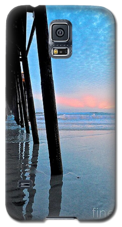 Under Galaxy S5 Case featuring the photograph Pier Under by Bridgette Gomes