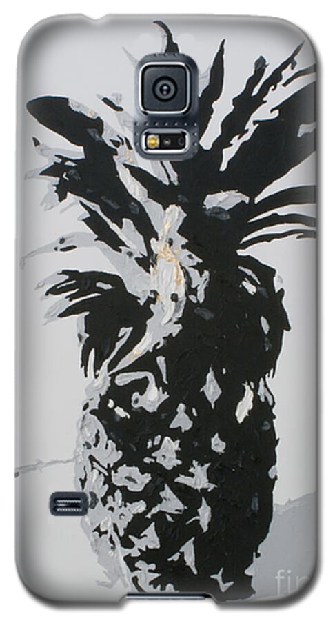 Pineapple Galaxy S5 Case featuring the painting Pineapple by Katharina Bruenen
