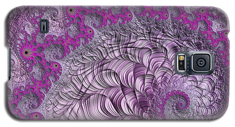 Fractal Galaxy S5 Case featuring the digital art Pink Elephants by Jon Munson II