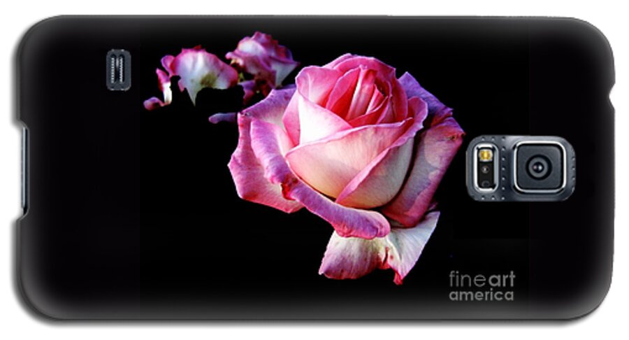 Pink Rose Galaxy S5 Case featuring the photograph Pink Rose by Leanne Seymour
