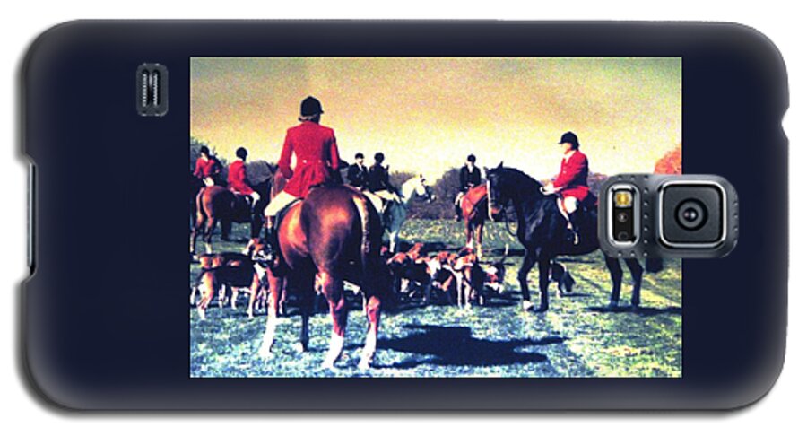 Foxhunting Galaxy S5 Case featuring the photograph Plum Run Hunt Opening Day by Angela Davies