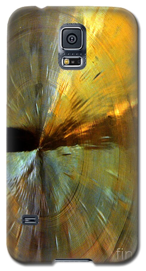 Newel Hunter Galaxy S5 Case featuring the photograph Point of Impact in copper and green by Newel Hunter