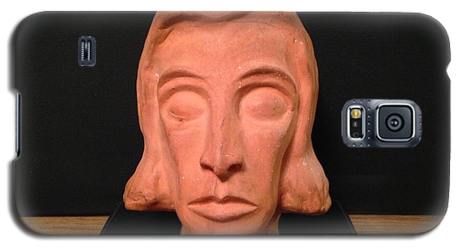 India Galaxy S5 Case featuring the sculpture Portrait by Erika Jean Chamberlin