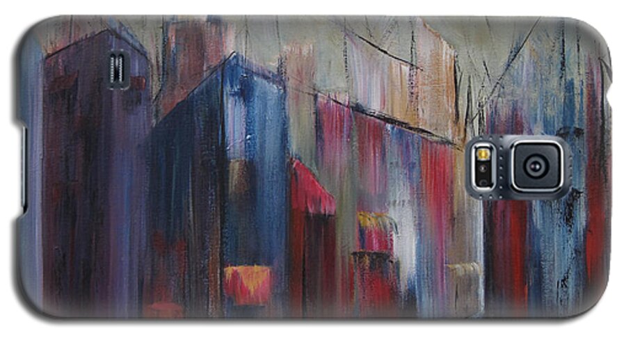 Abstract Galaxy S5 Case featuring the painting Port's Passage by Roberta Rotunda