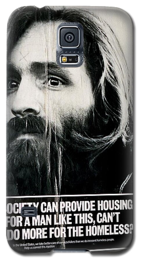 Charles Manson Galaxy S5 Case featuring the photograph Poster Boy Charlie by Ed Weidman