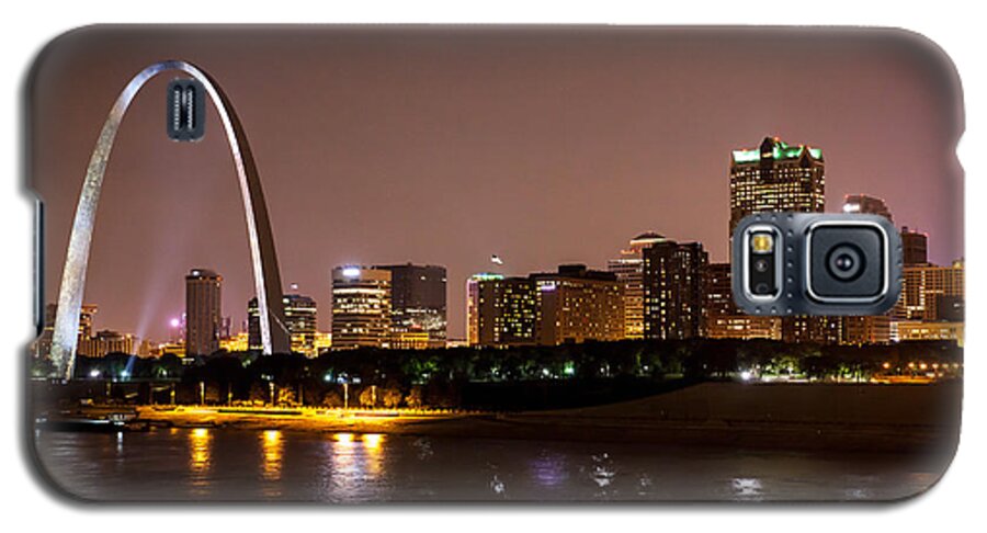 Downtown | St. Louis | Mo | Missouri | East Side | Saint Louis | Mississippi River | Pot Of Gold | Night | City | River | Galaxy S5 Case featuring the photograph Pot of Gold by David Coblitz