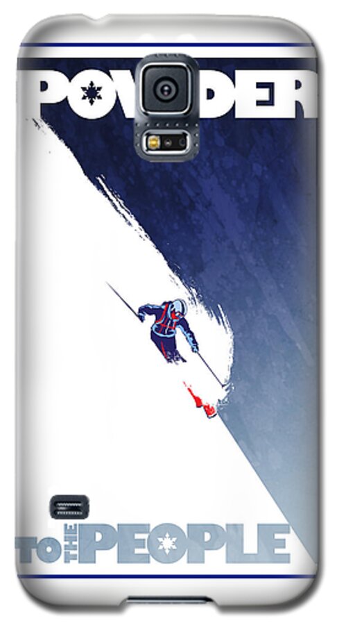 Winter Galaxy S5 Case featuring the painting Powder to the People by Sassan Filsoof