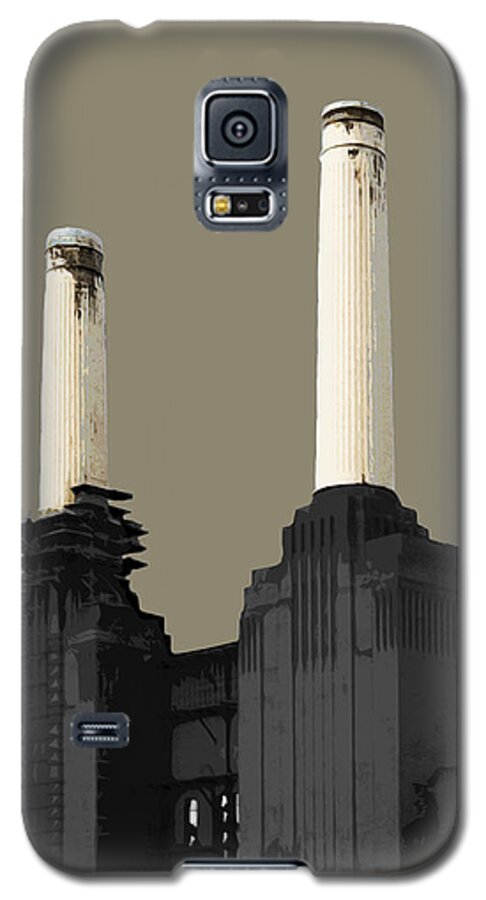 Eye Galaxy S5 Case featuring the mixed media Power - French GREY by BFA Prints