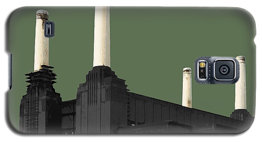 Battersea Galaxy S5 Case featuring the mixed media Power - Olive GREEN #2 by BFA Prints