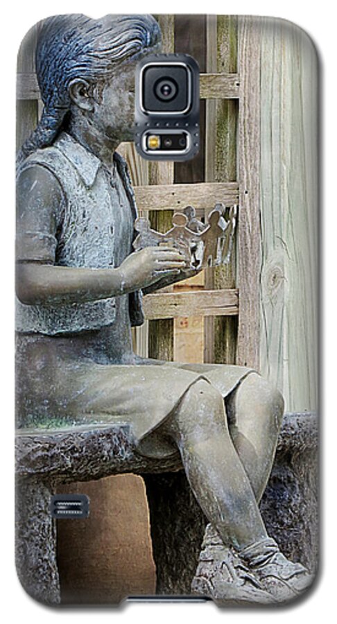 Sculpture Galaxy S5 Case featuring the photograph Princess Within the Garden by Ella Kaye Dickey