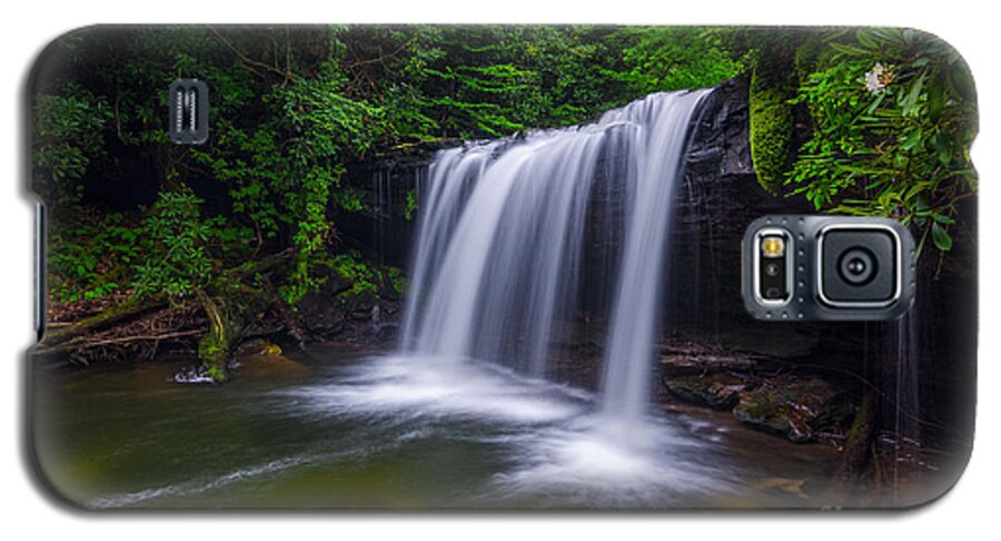 Martins Fork Creek Galaxy S5 Case featuring the photograph Quadrule falls summer by Anthony Heflin