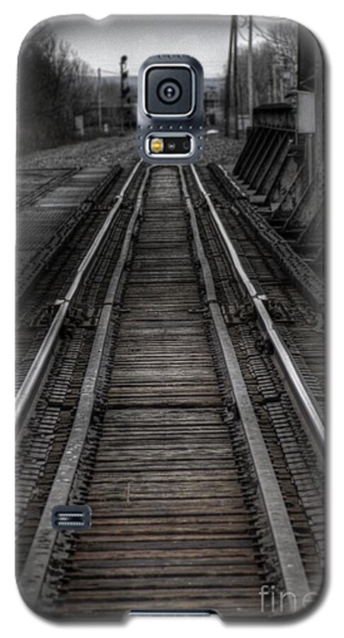 Rails Galaxy S5 Case featuring the photograph Rails by Jim Lepard