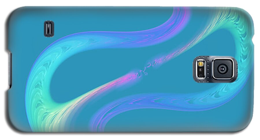 Fractal Galaxy S5 Case featuring the digital art Reaching Out by Judi Suni Hall