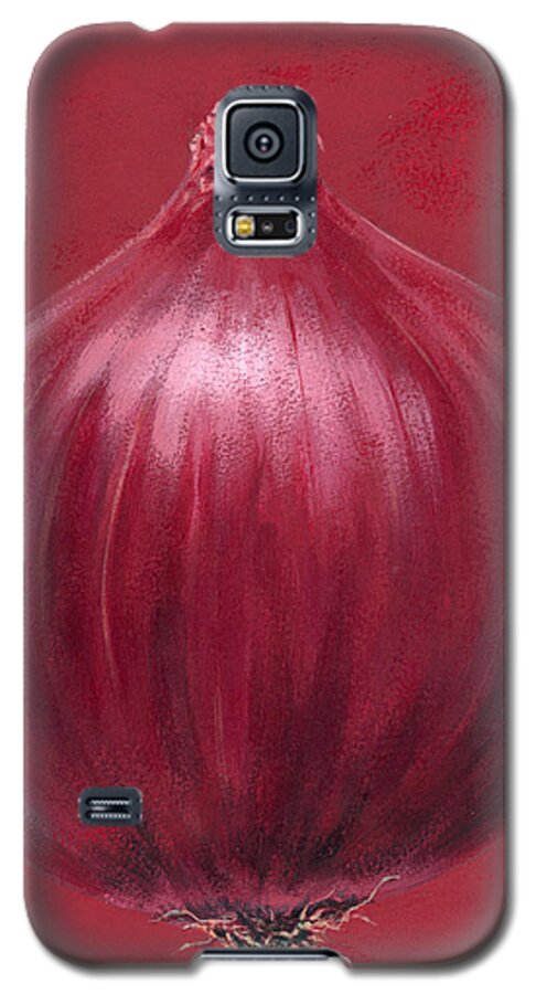 Brian James Galaxy S5 Case featuring the painting Red Onion by MGL Meiklejohn Graphics Licensing