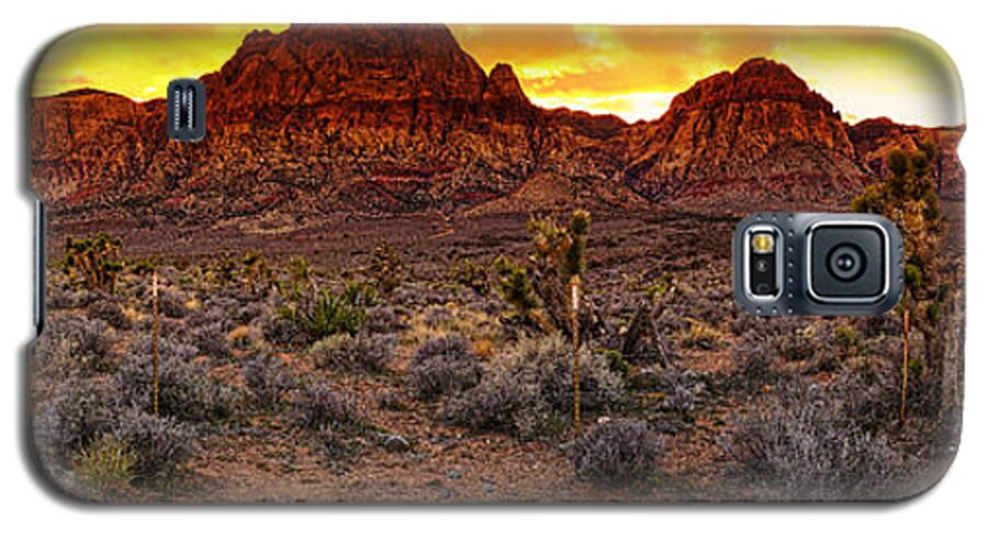 Las Vegas Galaxy S5 Case featuring the photograph Red Rock Canyon Las Vegas Nevada Fenced Wonder by Silvio Ligutti