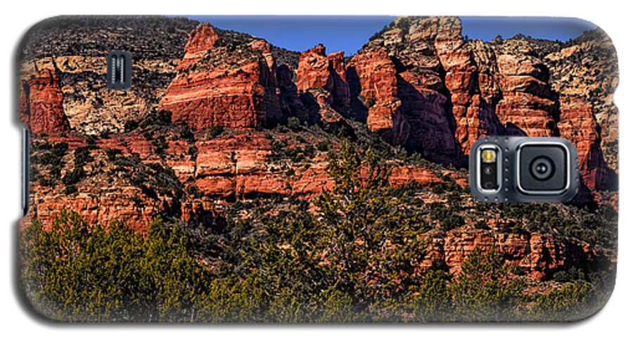 2014 Galaxy S5 Case featuring the photograph Red Rock Sentinels by Mark Myhaver