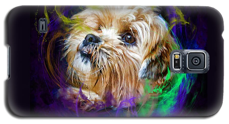 A Dogs Life Galaxy S5 Case featuring the digital art Reflecting On My Life by Kathy Tarochione
