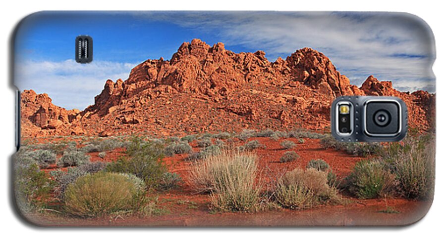 Water Galaxy S5 Case featuring the photograph Reflections At The Valley of Fire by Steve Wolfe