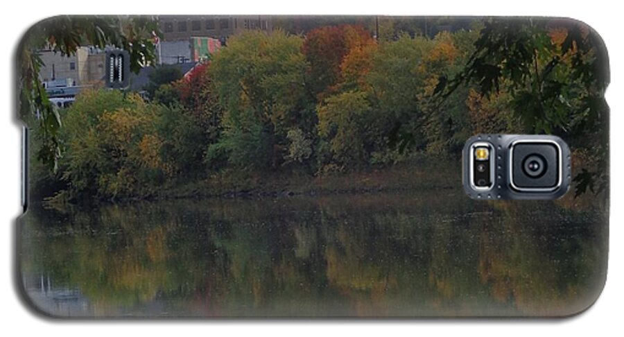 Autumn Galaxy S5 Case featuring the photograph Reflections of Pittston by Christina Verdgeline