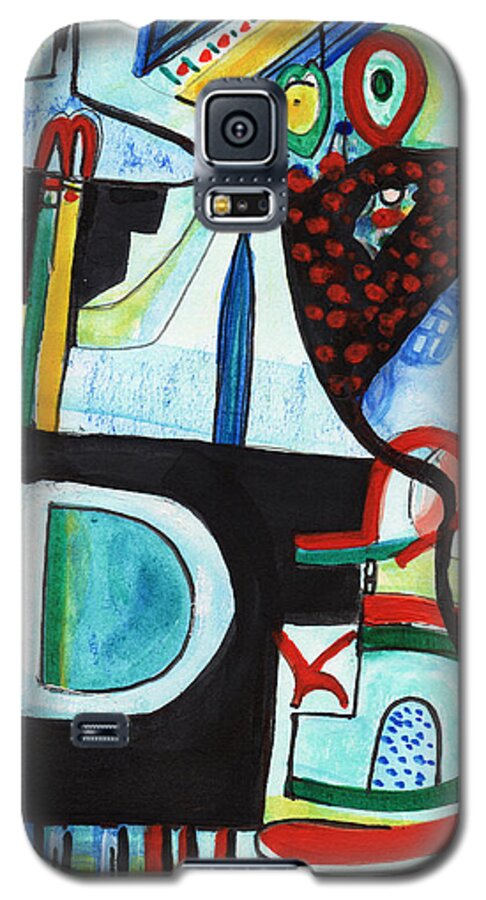 Design Galaxy S5 Case featuring the painting Reflective 7 by Stephen Lucas