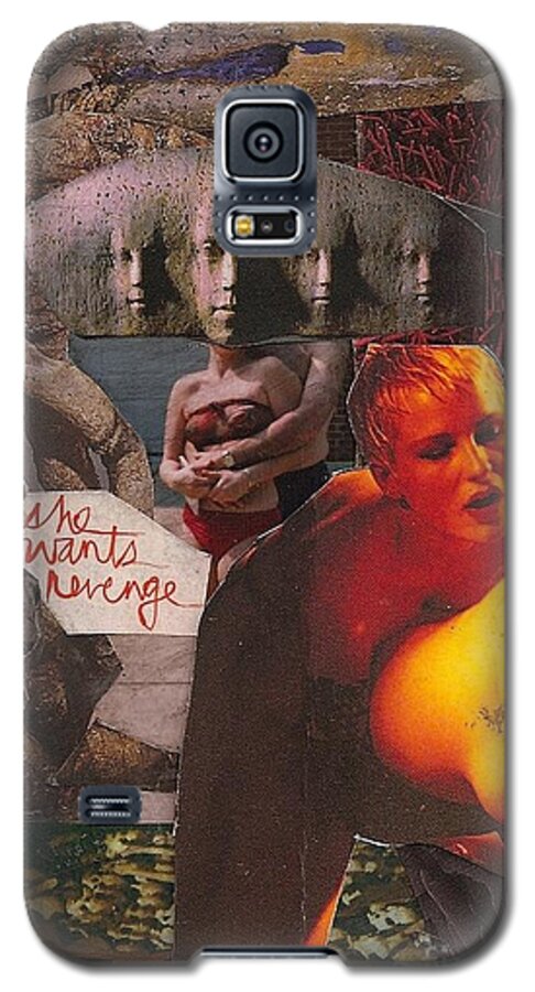 Mixed Media Galaxy S5 Case featuring the mixed media Revenge by M Bellavia