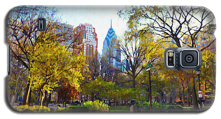 Rittenhouse Galaxy S5 Case featuring the photograph Rittenhouse Square in the Spring by Bill Cannon