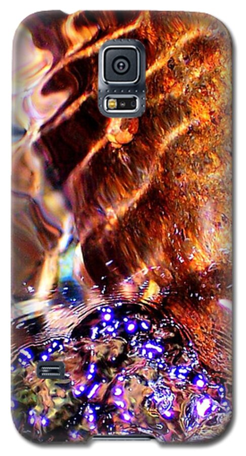 River Galaxy S5 Case featuring the photograph River Water Abstract by Peter Mooyman