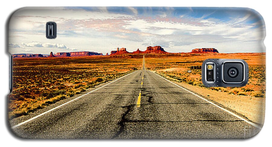 Highway Galaxy S5 Case featuring the photograph Road to Navajo by Jason Abando