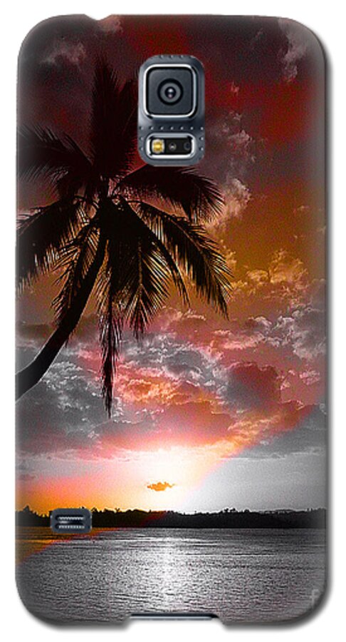 Palm Tree Image Galaxy S5 Case featuring the digital art Romance II by Yael VanGruber