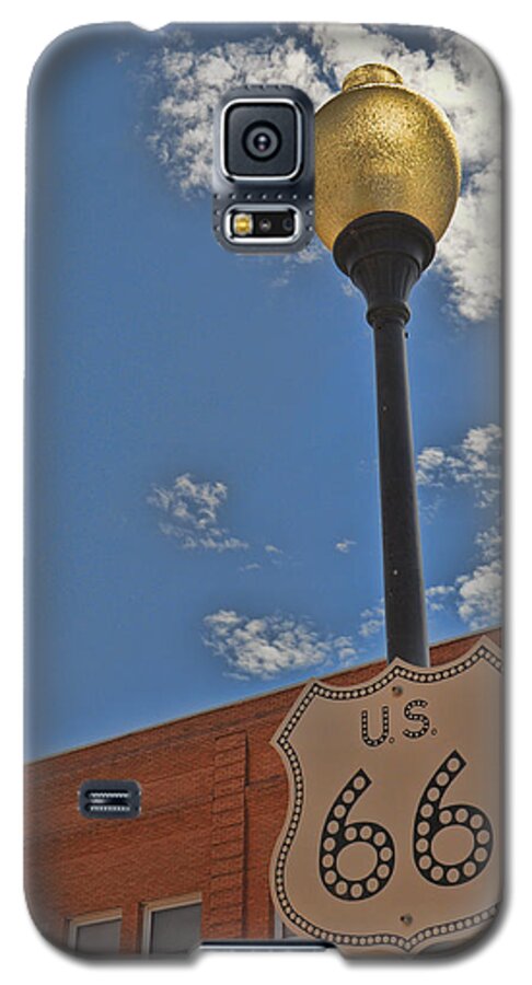 Winslow Arizona Galaxy S5 Case featuring the photograph Route 66 Light Post by Jeanne May
