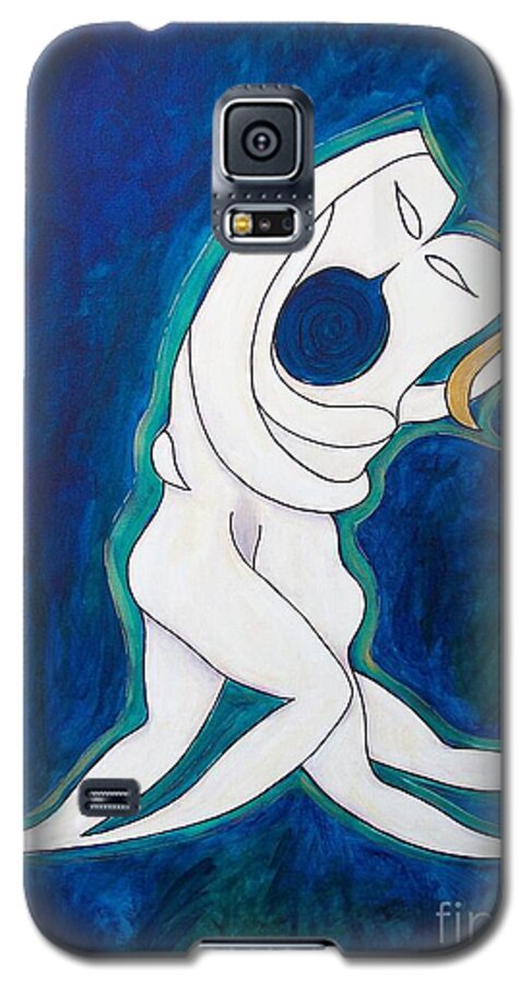John Lyes Galaxy S5 Case featuring the painting Sacred Kiss by John Lyes
