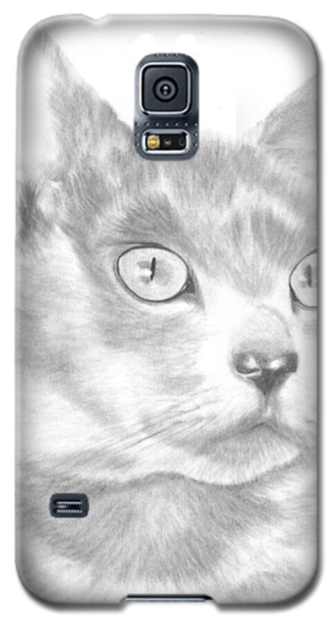 Sandra Muirhead Galaxy S5 Case featuring the drawing Saffy by Sandra Muirhead