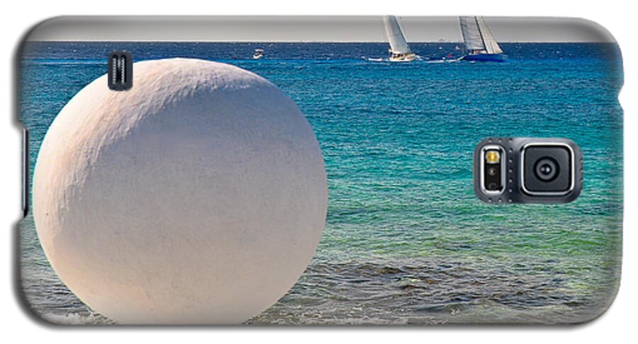 Cozumel Galaxy S5 Case featuring the photograph Sailboats Racing in Cozumel by Mitchell R Grosky