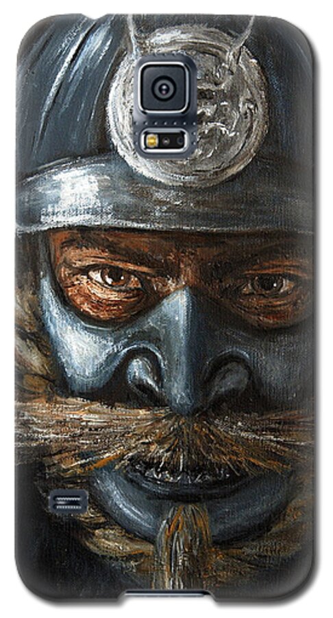 Samurai Galaxy S5 Case featuring the painting Samurai by Arturas Slapsys