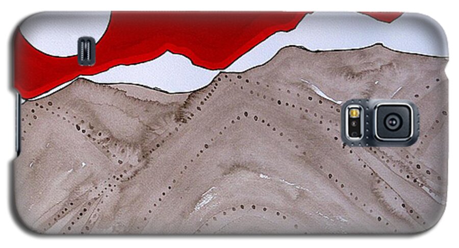 Rockies Galaxy S5 Case featuring the painting Sangre de Cristo Peaks original painting by Sol Luckman