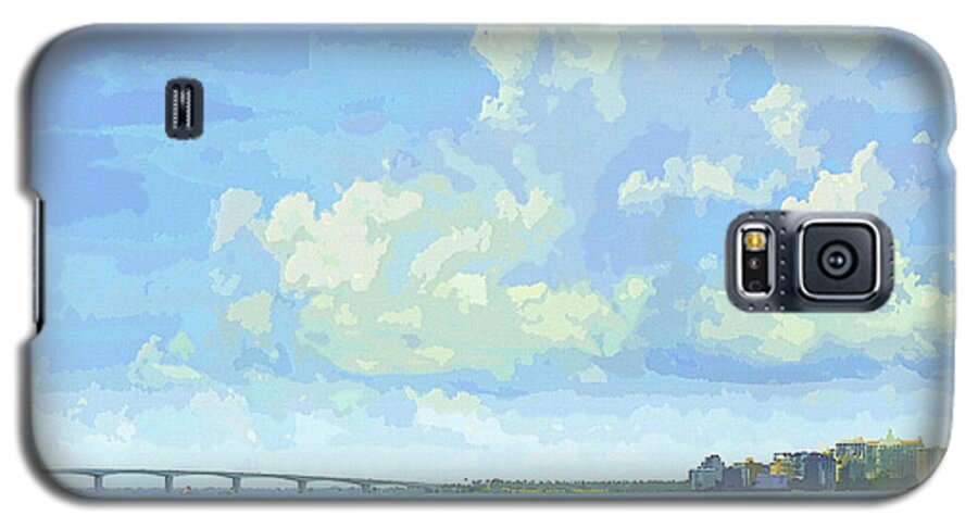 susan Molnar Galaxy S5 Case featuring the photograph Sarasota Skyline From Sarasota Bay by Susan Molnar