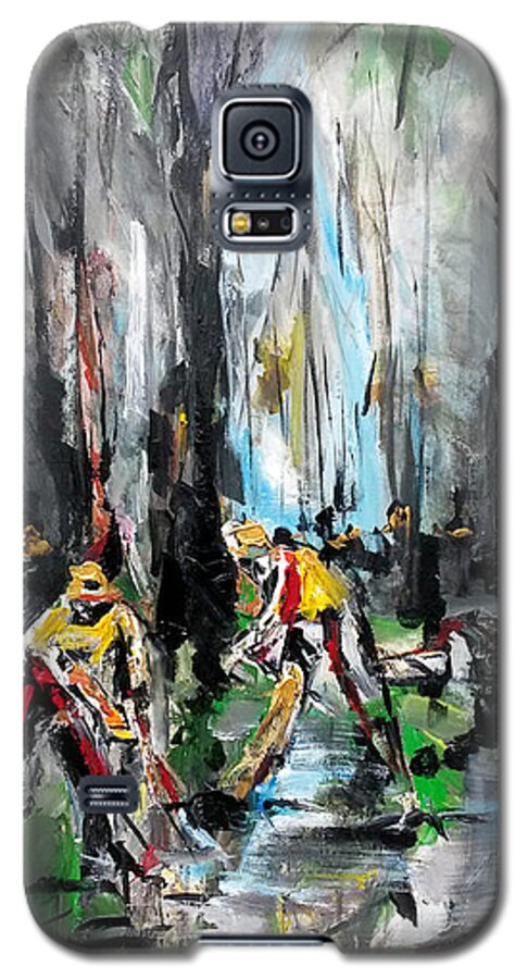 Searching For The Forest Galaxy S5 Case featuring the painting Searching For The Forest by John Gholson