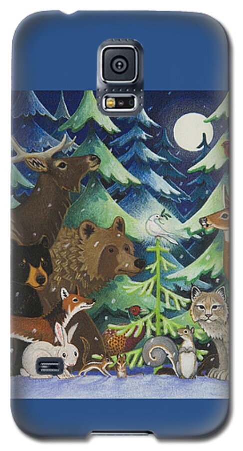 Christmas Galaxy S5 Case featuring the painting Spirit of Peace by Lynn Bywaters