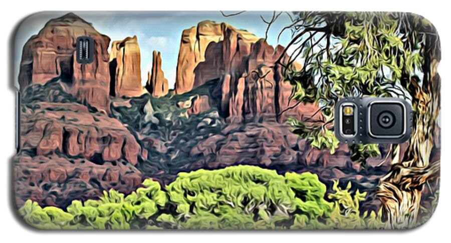 Sedona Arizona Galaxy S5 Case featuring the photograph Sedona Scene by Lori Mellen-Pagliaro