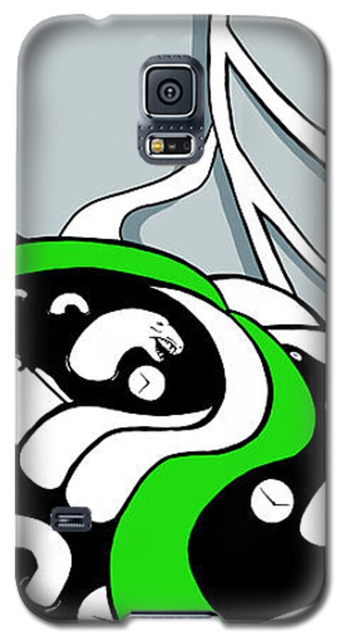 Snake Galaxy S5 Case featuring the digital art Serpent of Time by Craig Tilley