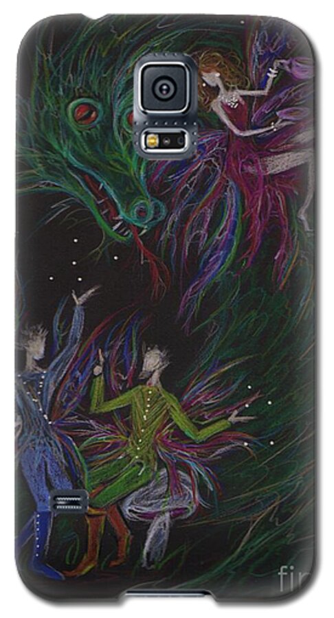 Fairy Galaxy S5 Case featuring the drawing Severely Amused by Dawn Fairies