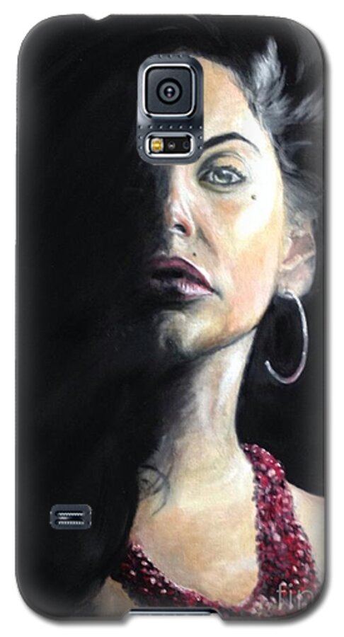 Persian Galaxy S5 Case featuring the painting Shani by Stan Tenney