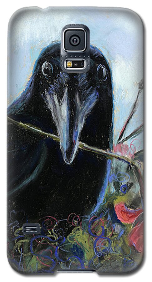 Raven Art Galaxy S5 Case featuring the painting She Loves me She loves me not by Billie Colson
