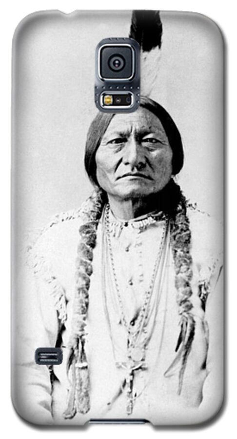 #faatoppicks Galaxy S5 Case featuring the photograph Sioux Chief Sitting Bull by War Is Hell Store