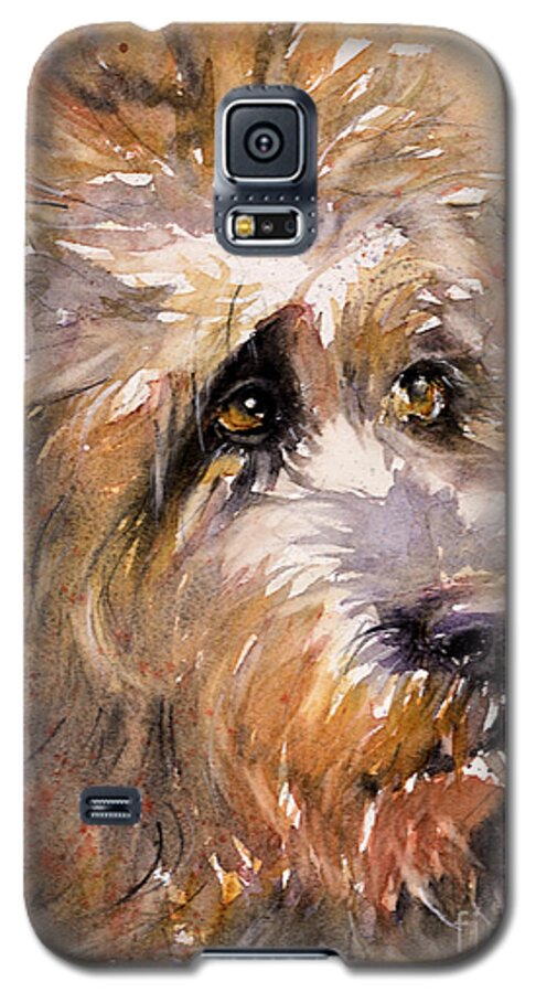 Dog Galaxy S5 Case featuring the painting Sir Darby by Judith Levins