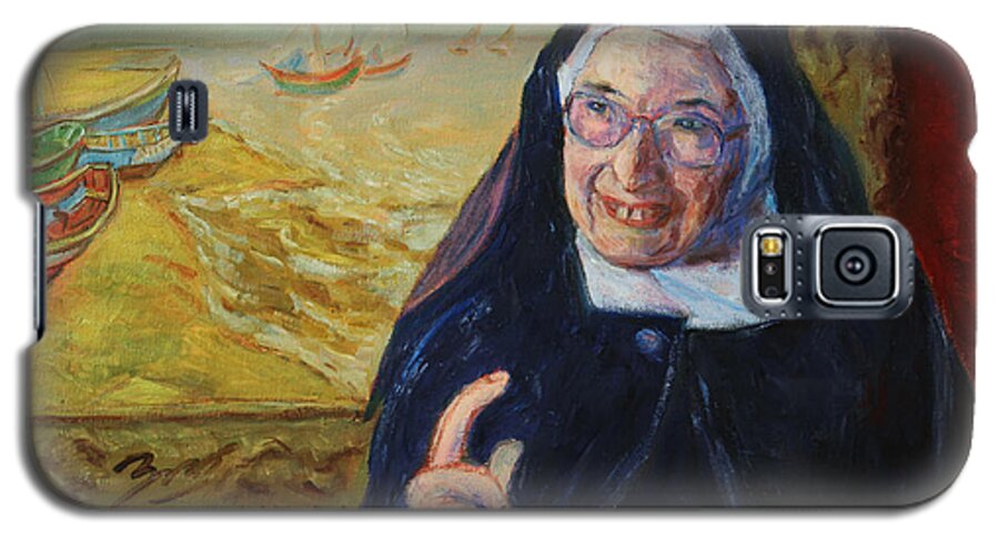 Sister Wendy Galaxy S5 Case featuring the painting Sister Wendy by Xueling Zou